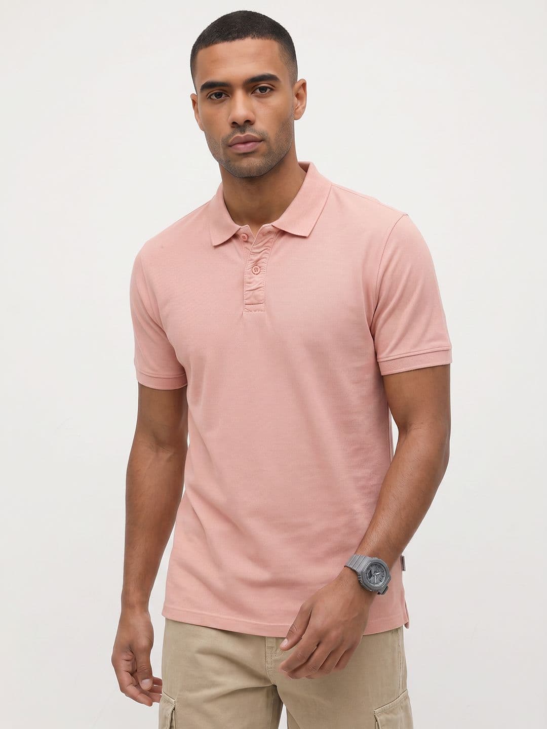 The Roadster Life Co. Polo Collar Pure Cotton T-shirt - view 1