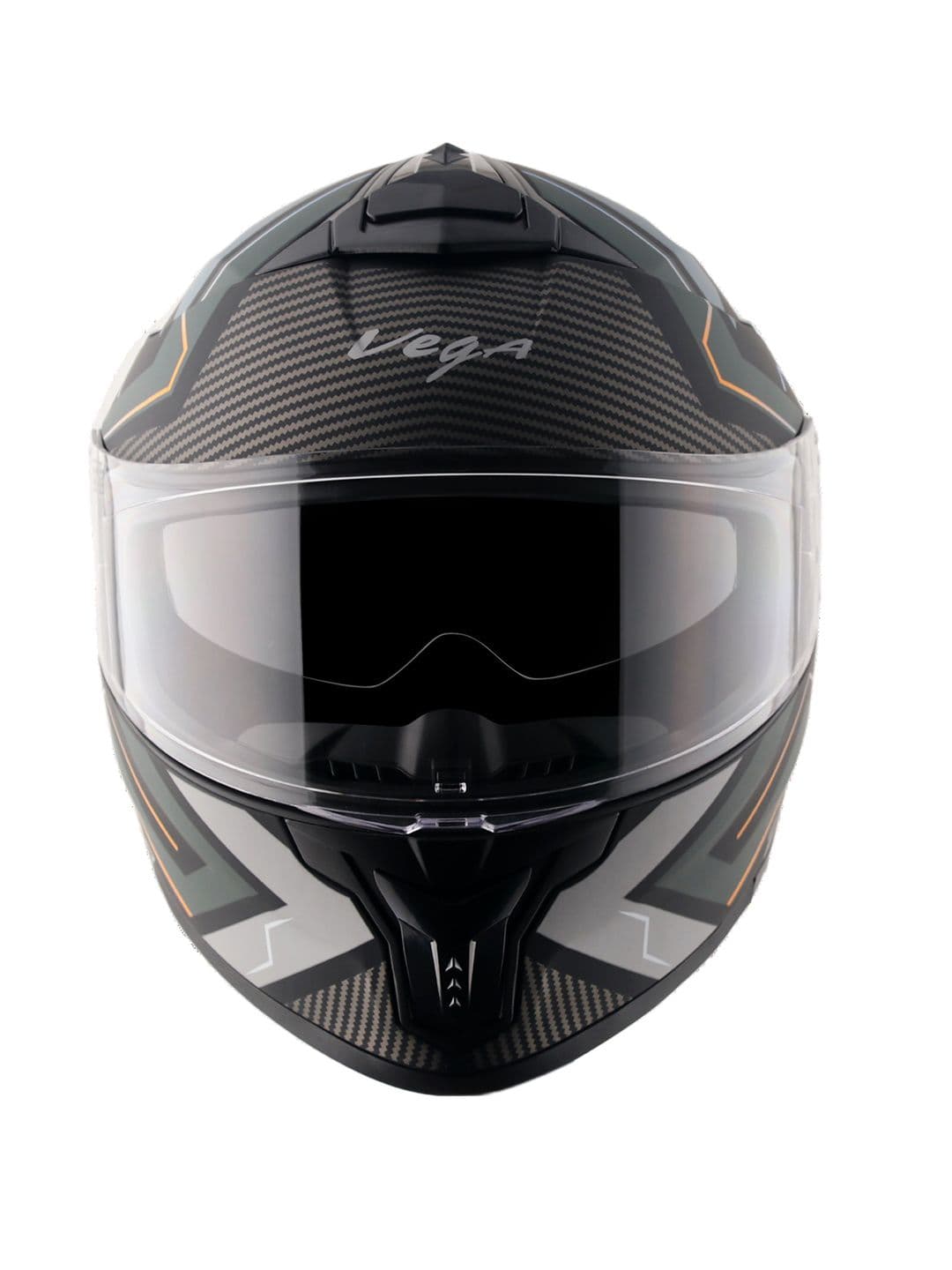 Vega Zap Explore D/V ISI and DOT Certified Full Face Helmet-Dull Black Grey-M - view 1