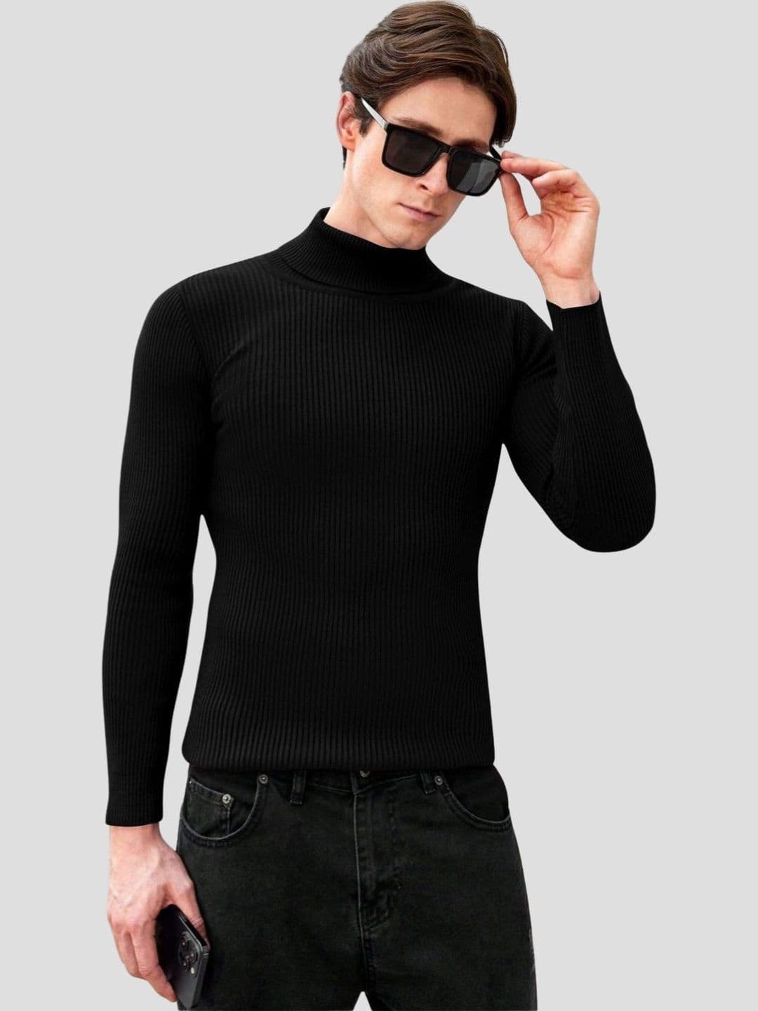 URBAN TREES Men Ribbed Woollen Pullover - view 1