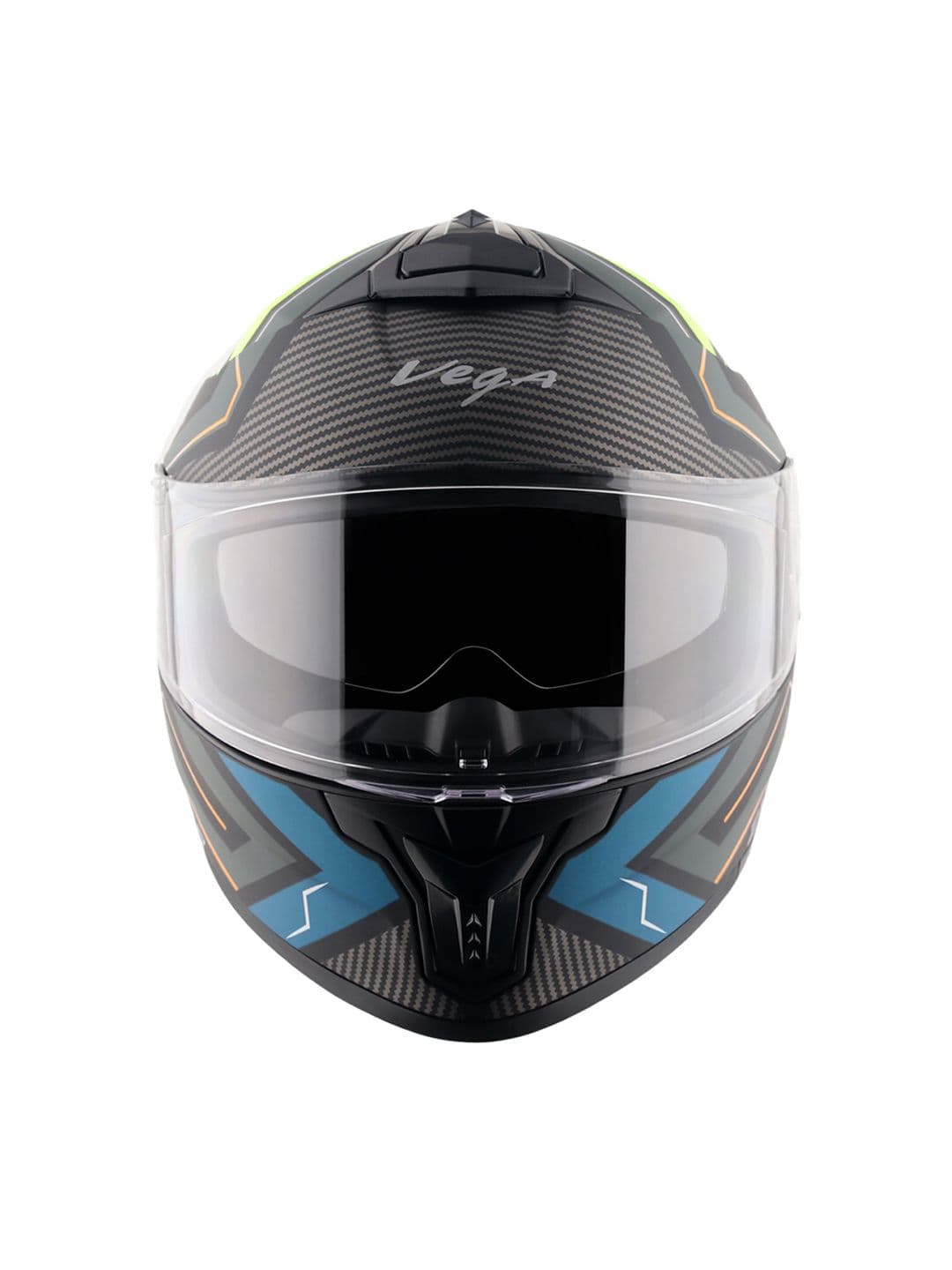 Vega Zap Explore D/V ISI and DOT Certified Full Face Helmet-Dull Black Blue-M - view 1