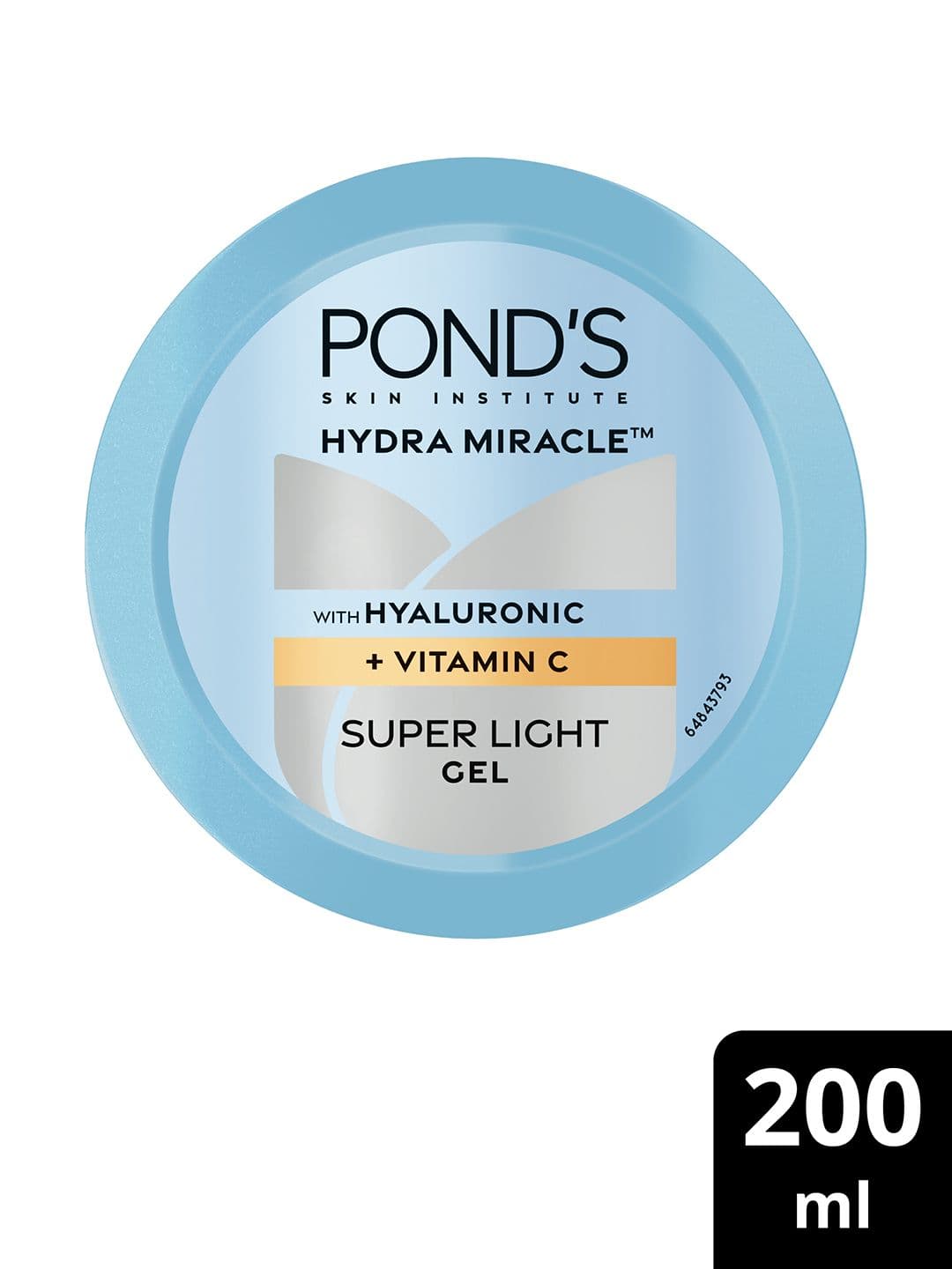 Ponds Hydra Miracle Super Light Gel With Hyaluronic Acid & Vitamin C - 200ml - view 1