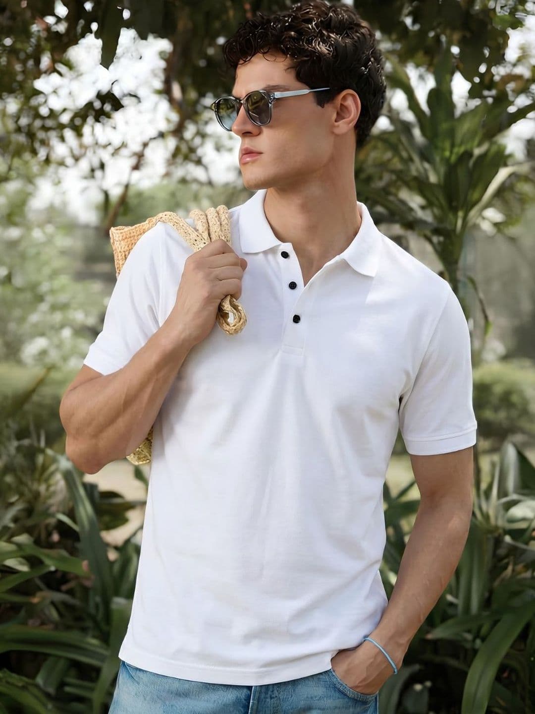 TOXA Men's Solid Half-Sleeve Light Weight Polo T-Shirt - view 1