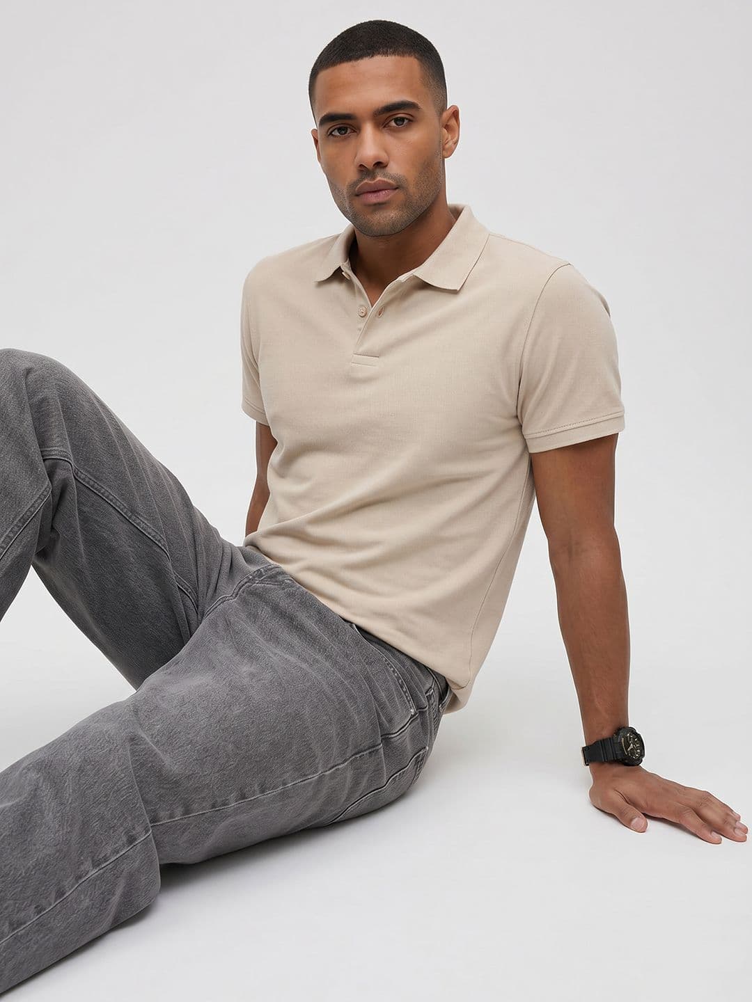 The Roadster Life Co. Polo Collar Pure Cotton T-shirt - view 1