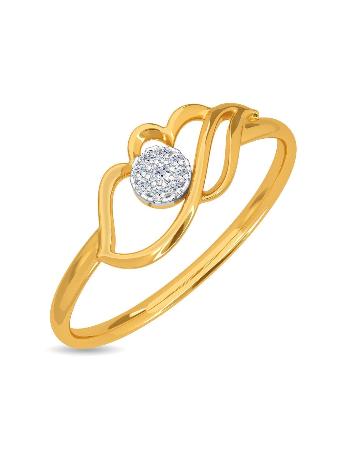 KISNA DIAMOND AND GOLD JEWELLERY Women 14KT Diamond Ring 0.77g - view 1