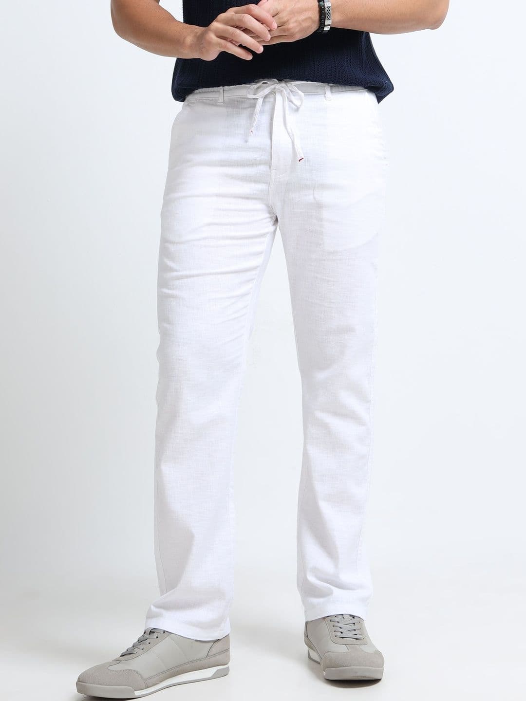 THE BEETEL HOUSE Men Comfort Straight Fit Trousers - view 1