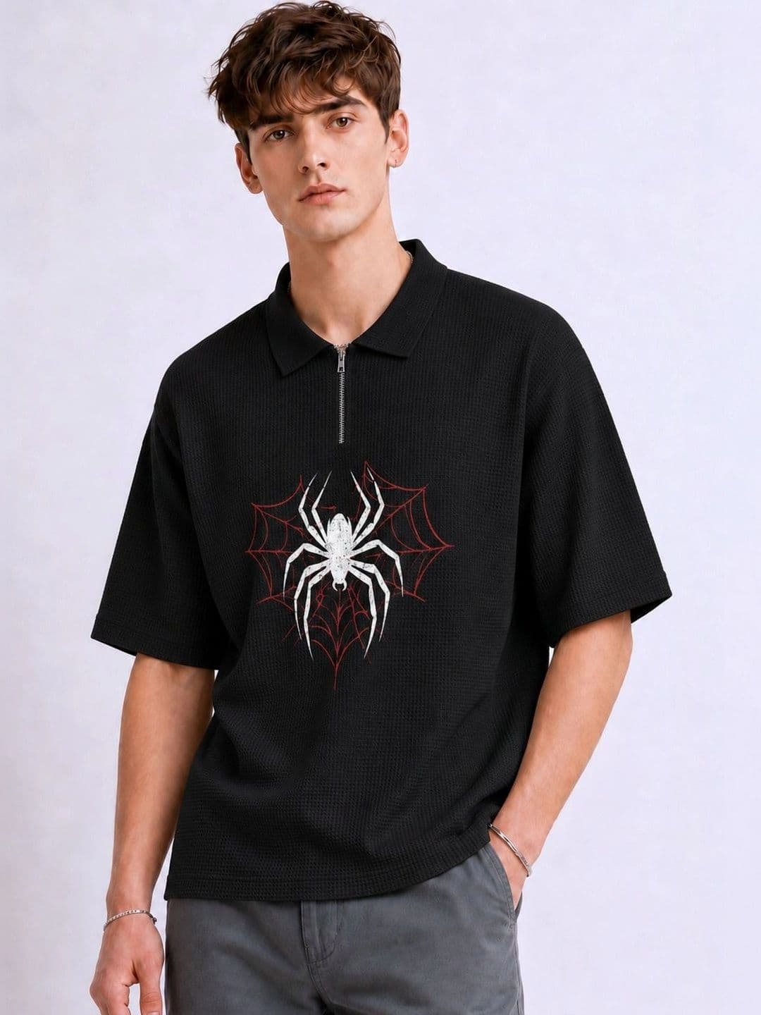 Try This Men Printed Polo Collar T-shirt - view 1