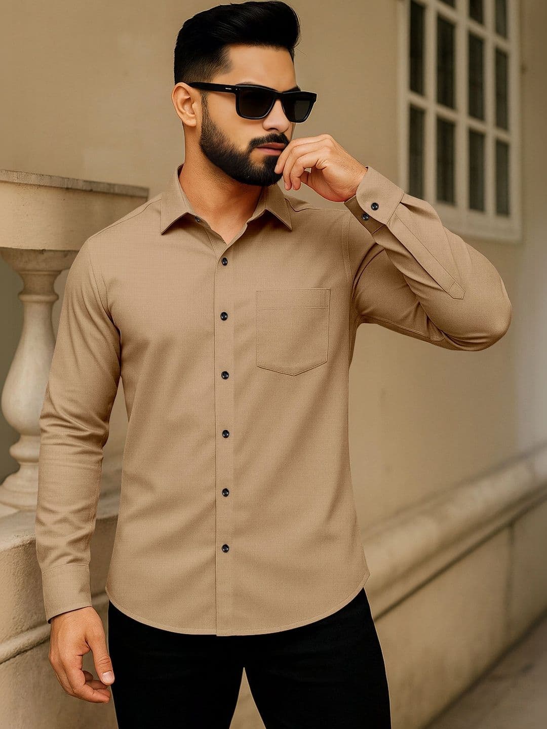 AITAVIK OVERSEAS Men Pack Of 2 Classic Cotton Casual Shirt - view 1