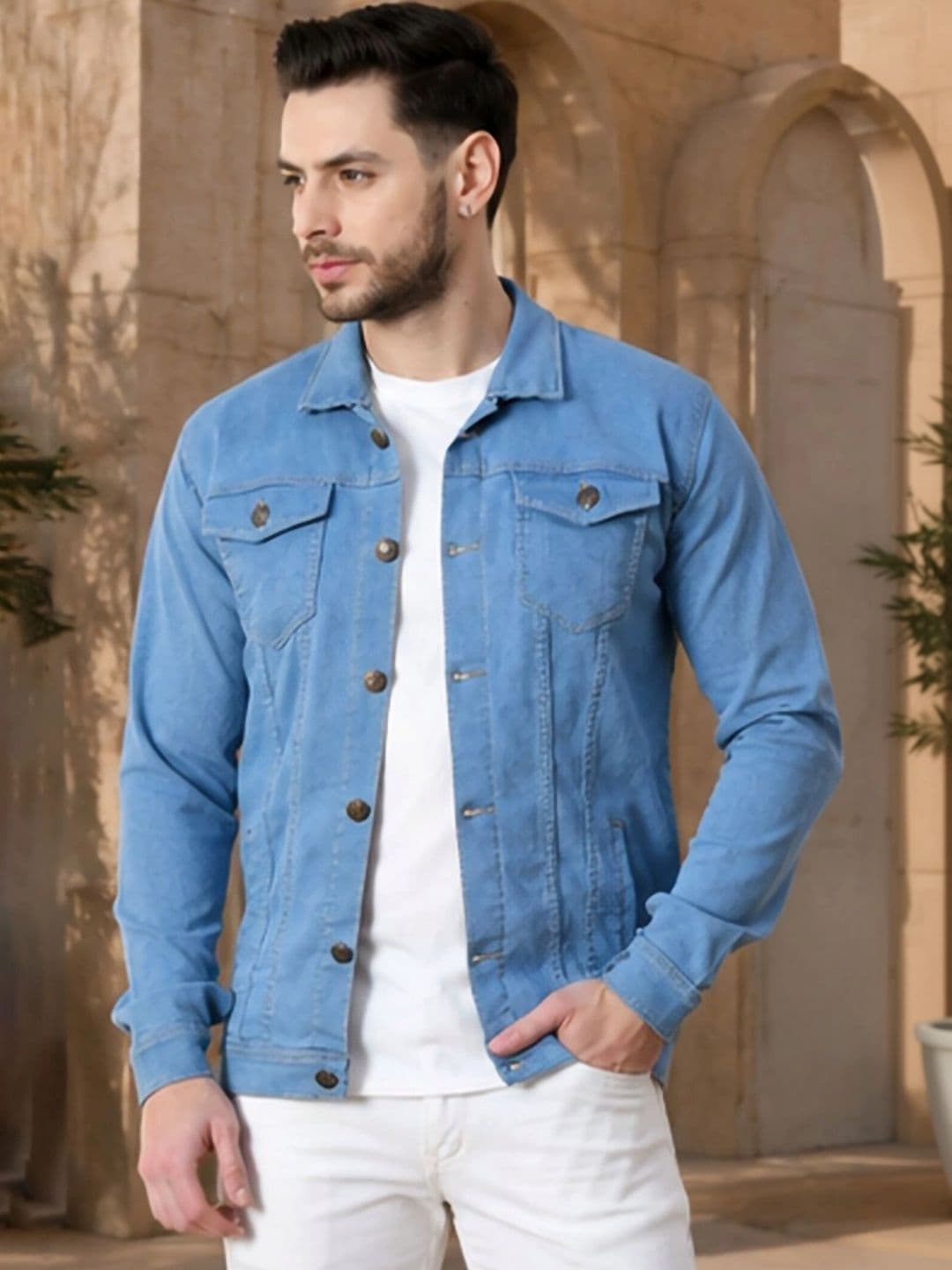 LINARIA Men Outdoor Denim Jacket - view 1