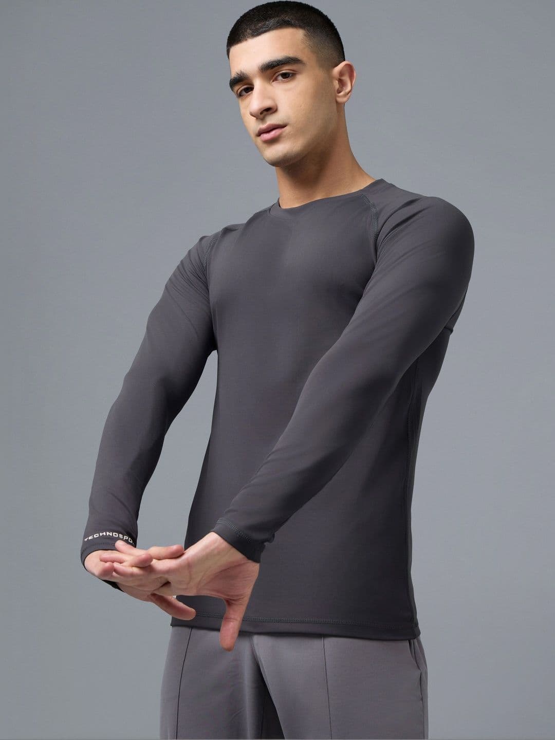 Technosport Men Brand Logo Compression T-shirt - view 1