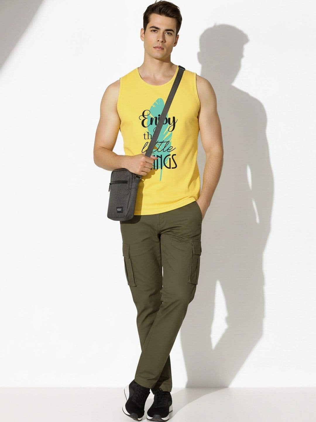 SKY HARBOAR Printed Cotton Tank - view 1