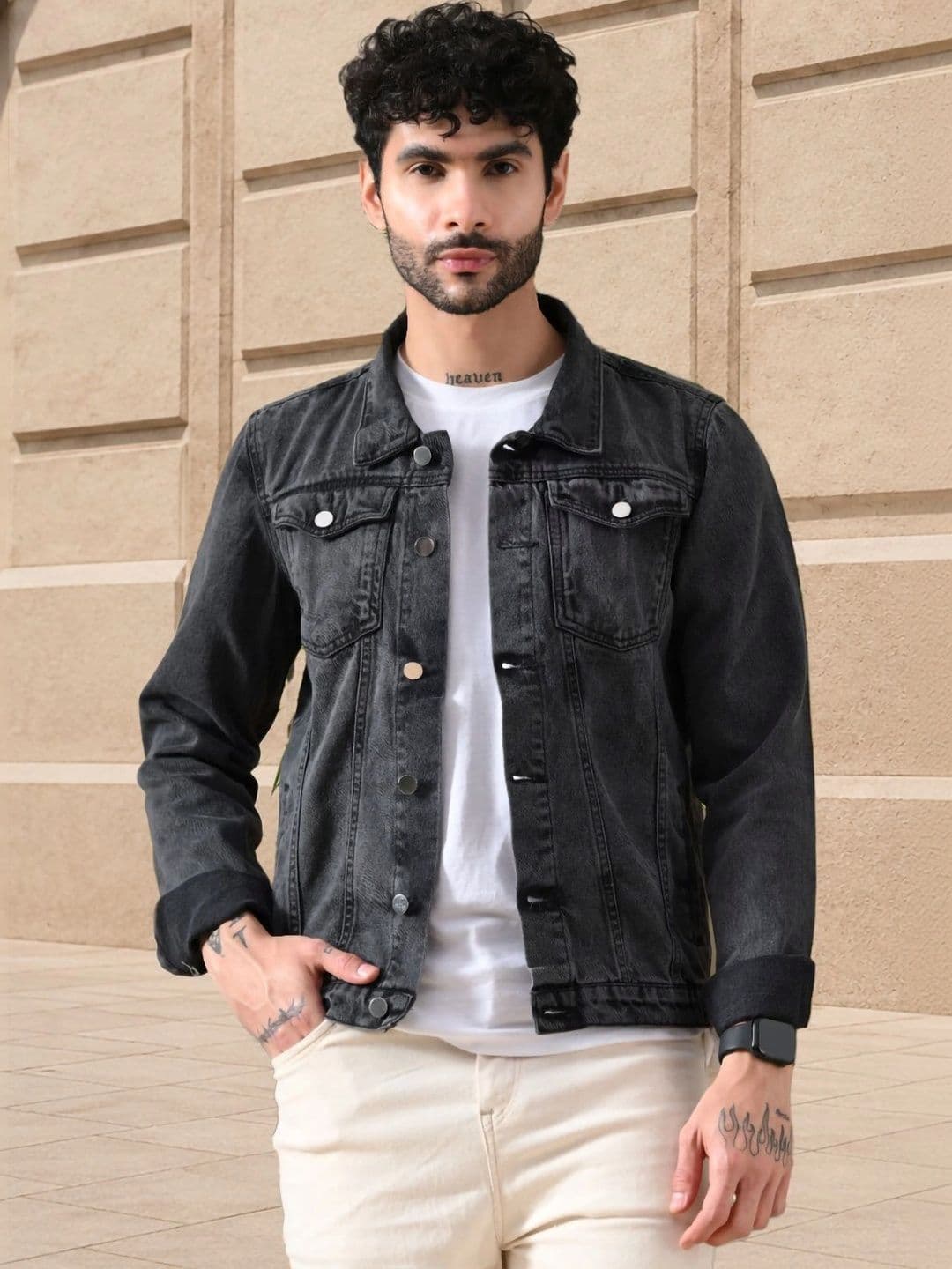 LINARIA Men Outdoor Denim Jacket - view 1