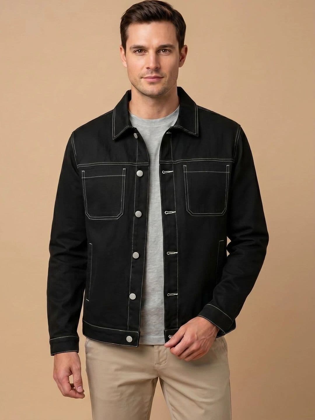 The Roadster Lifestyle Co. Men Denim Jacket - view 1