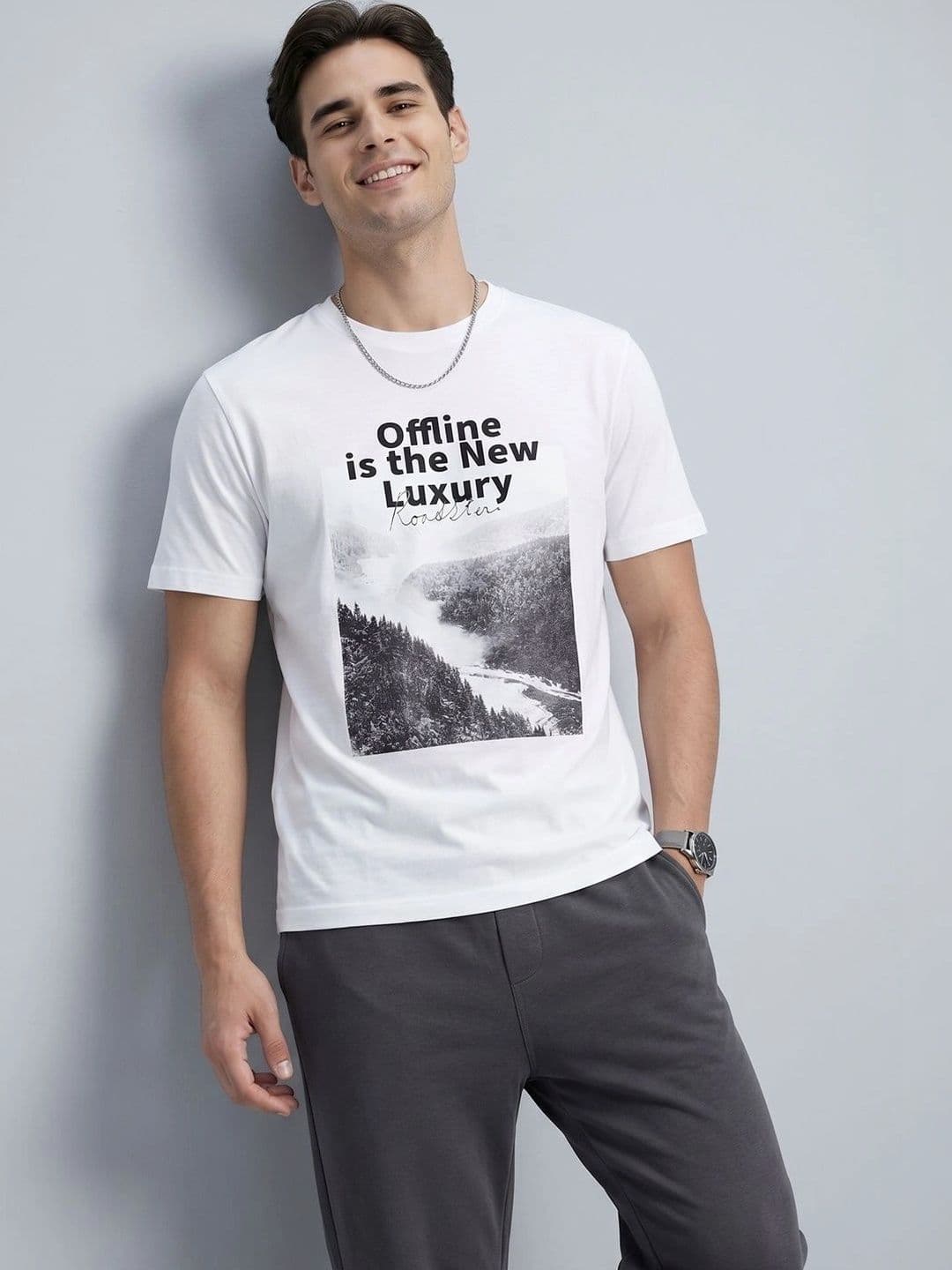 Roadster Men Printed T-shirt - view 1