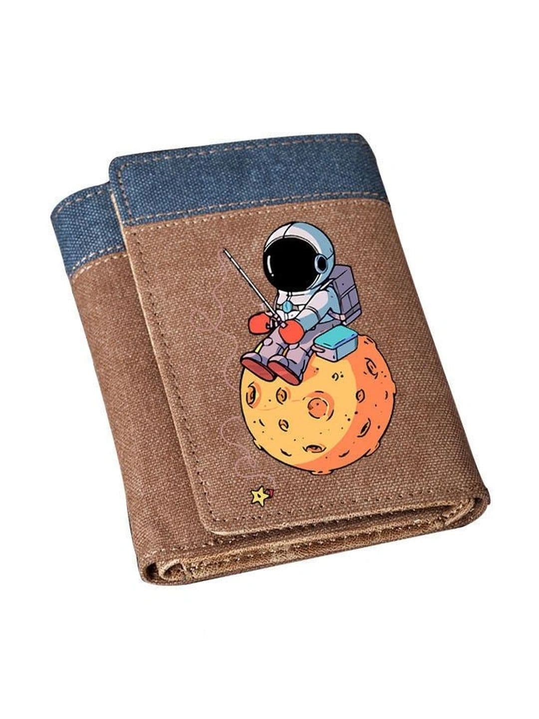 Pieru Unisex Printed PU Two Fold Wallet - view 1