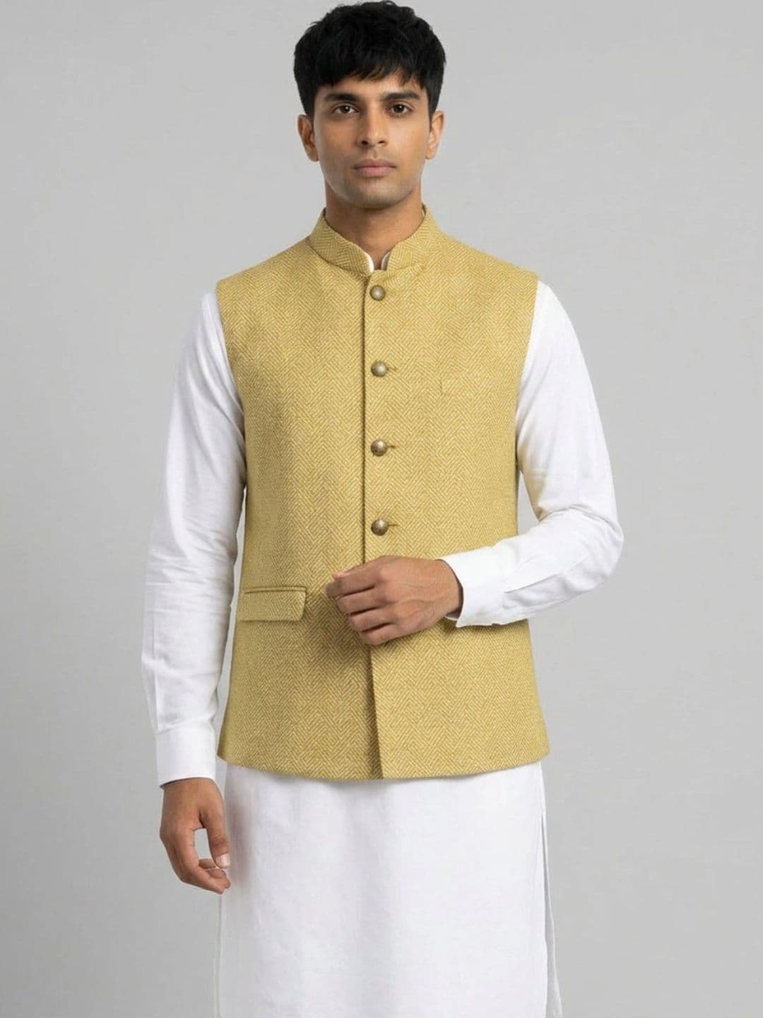 Sanman Ethnix by Raymond Men Open Front Jacket - view 1