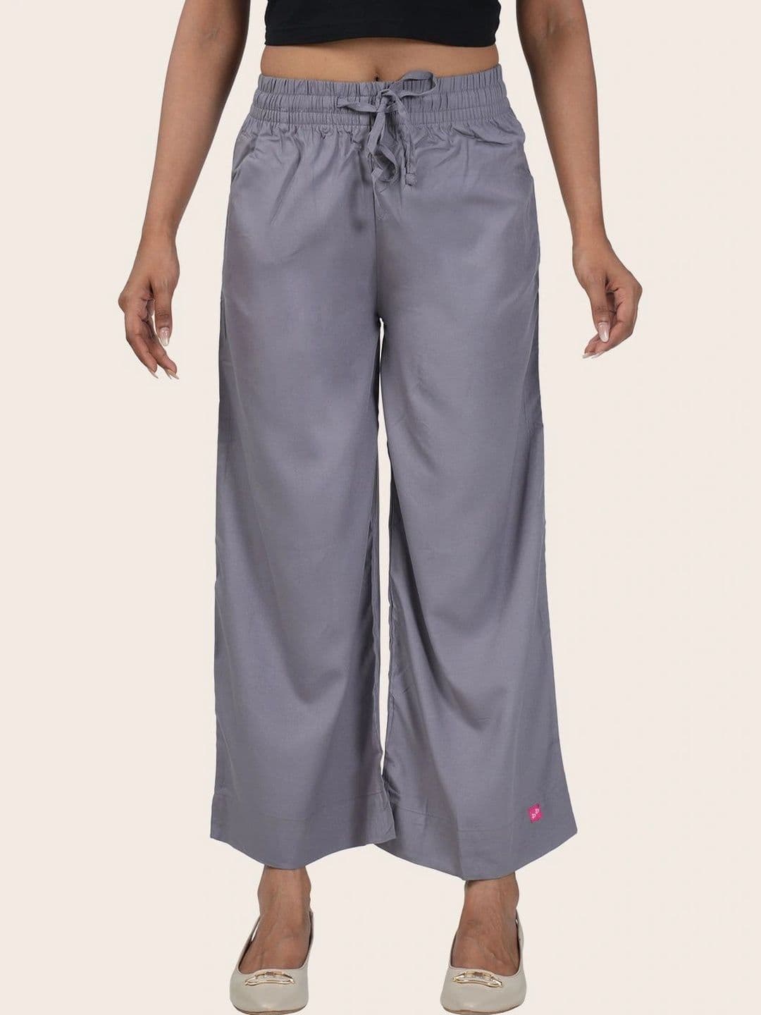 Fly Birds Women Knitted Cropped Palazzos - view 1