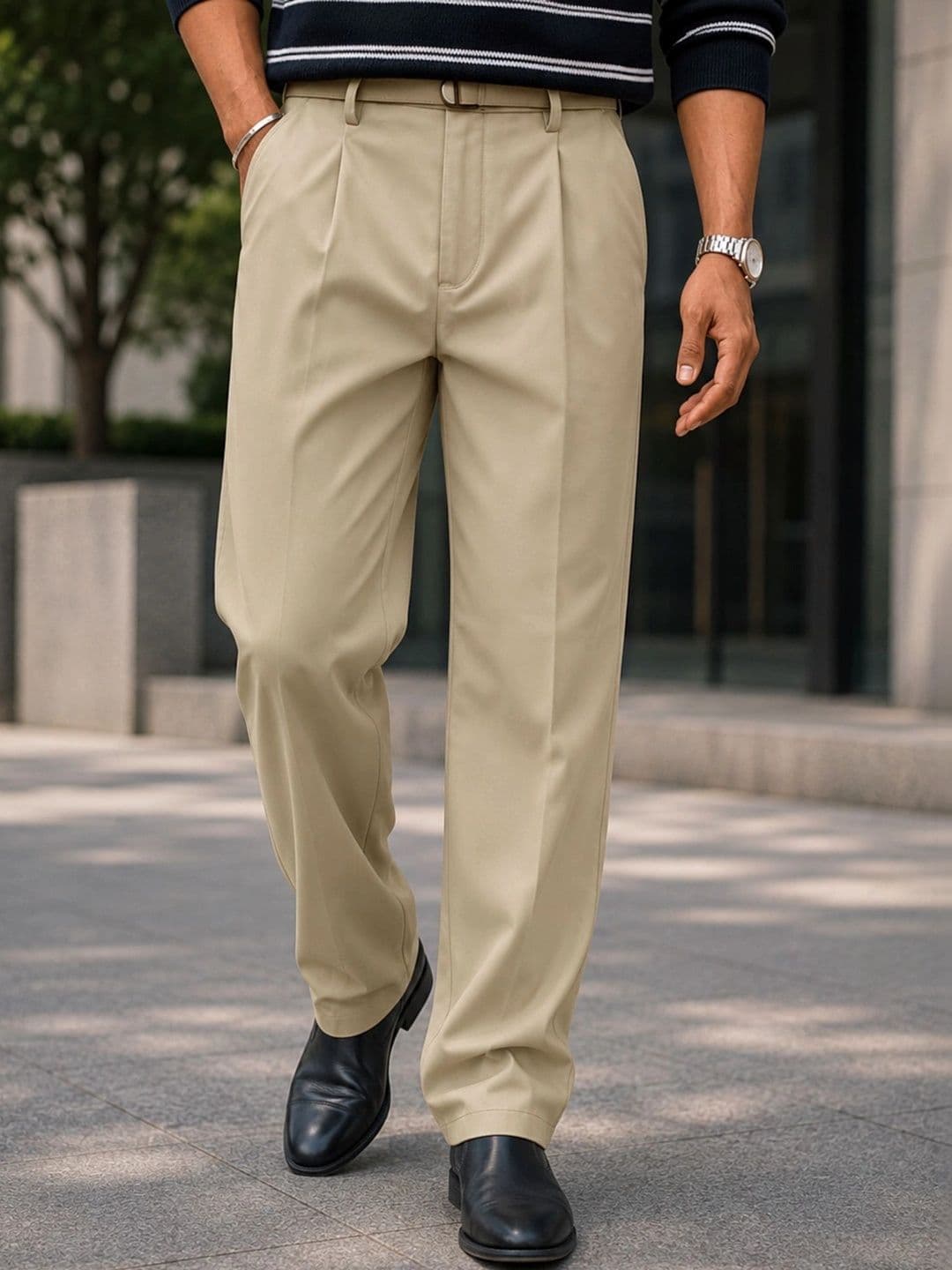 Maniac Men Relaxed Pleated Trousers - view 1