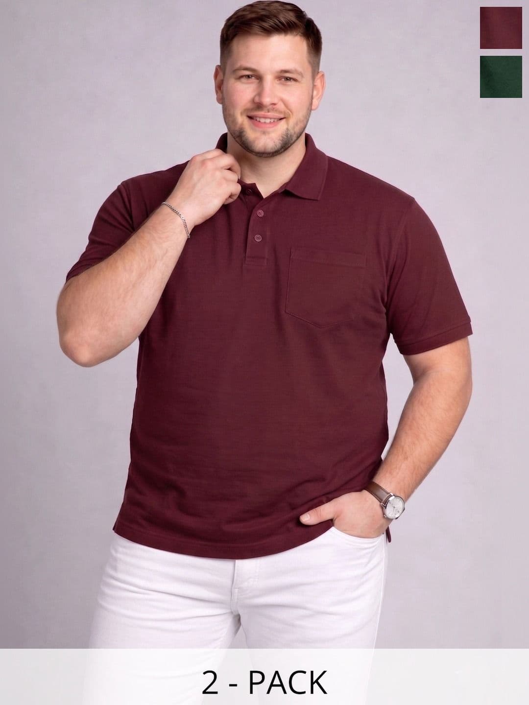 HERR WAHRER Men 2 Polo Collar Pockets T-shirt - view 1