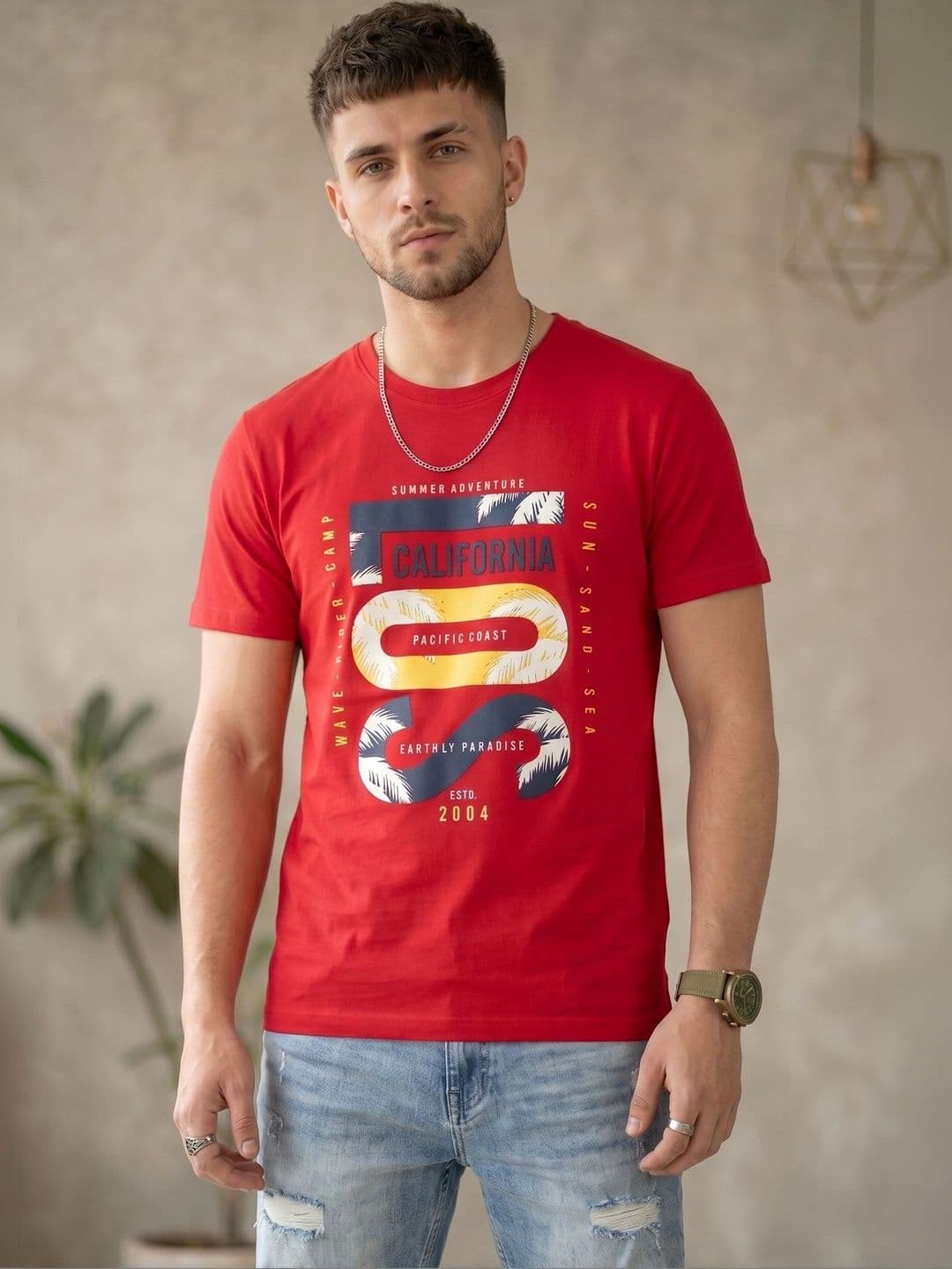 Moda Rapido Men Typography Printed T-shirt - view 1