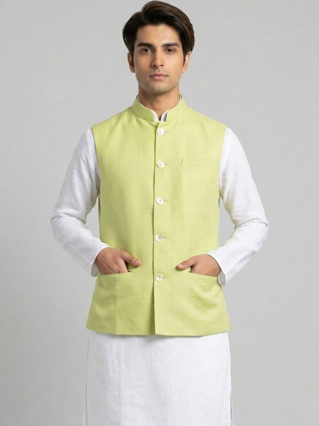 Sanman Ethnix by Raymond Men Open Front Jacket - view 1