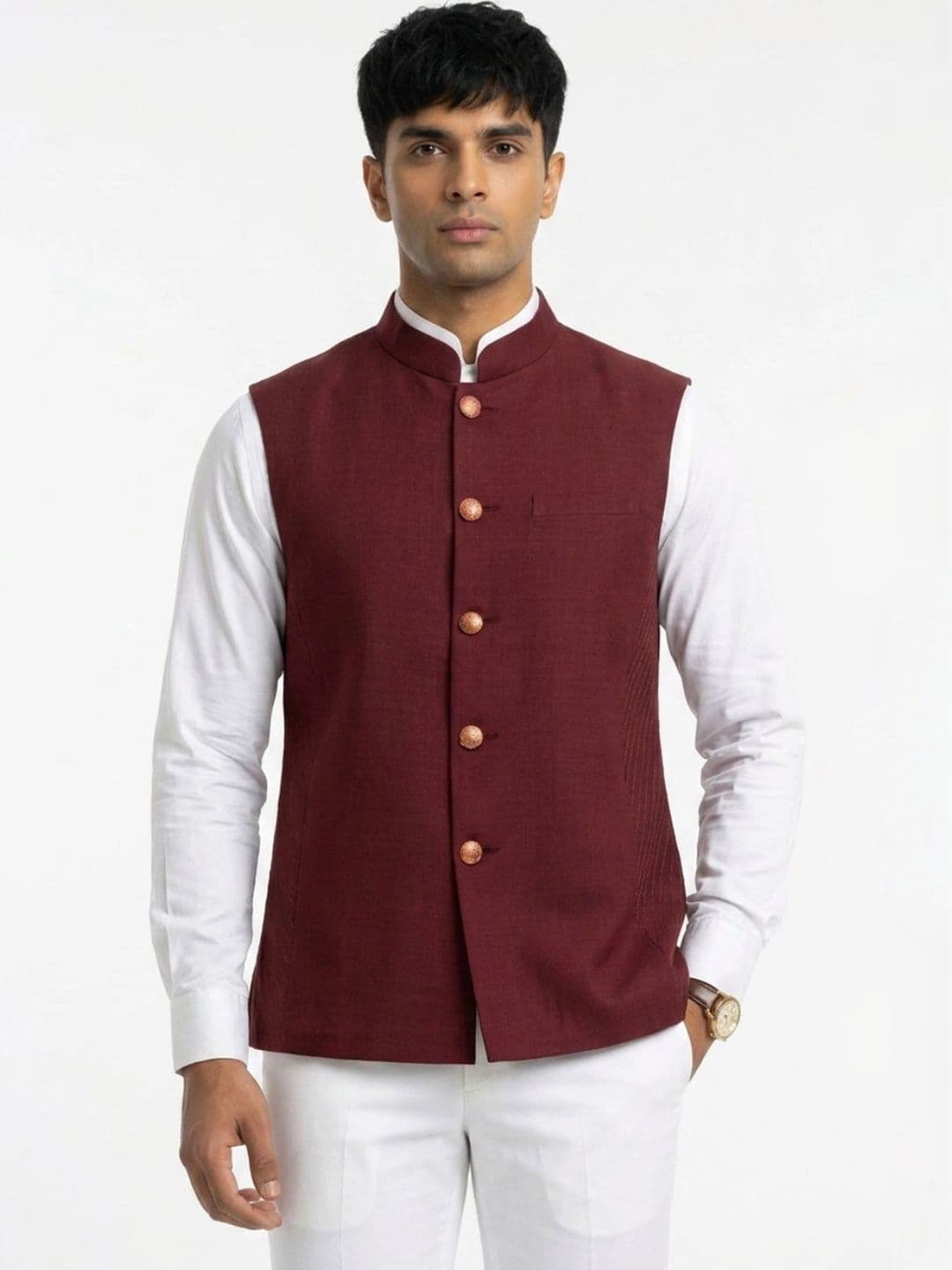 Sanman Ethnix by Raymond Men Open Front Jacket - view 1