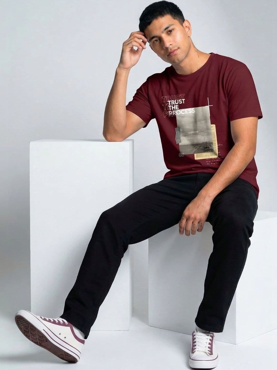 RAAX Men Printed Pure Cotton T-shirt - view 1
