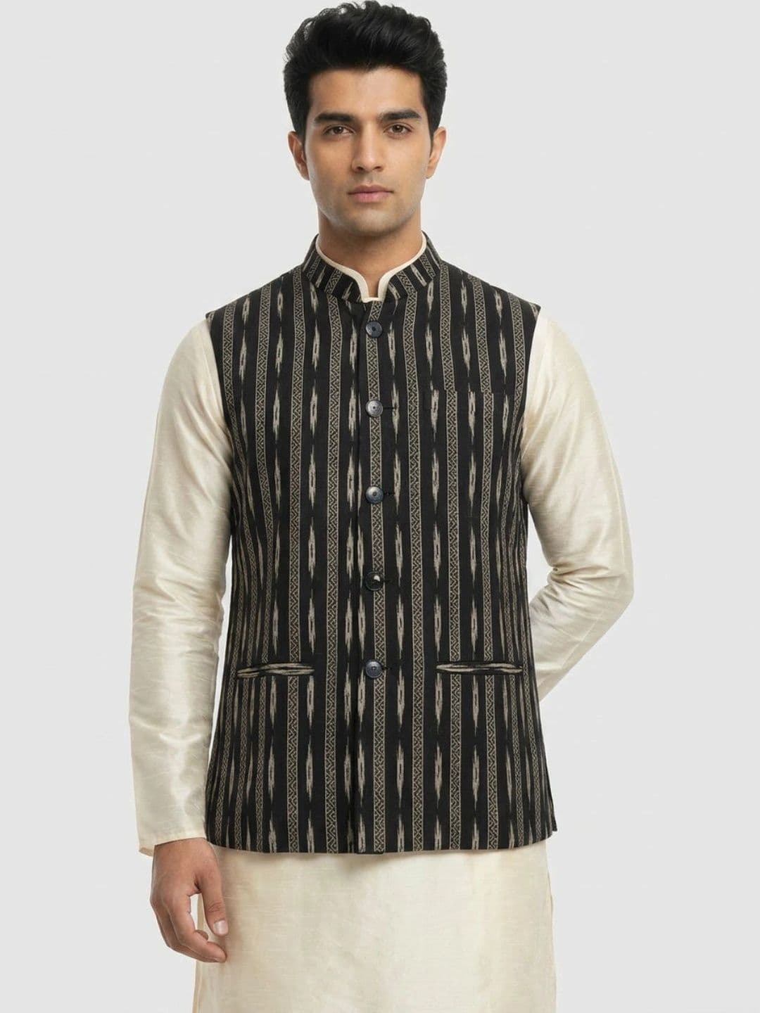 Sanman Ethnix by Raymond Men Open Front Jacket - view 1