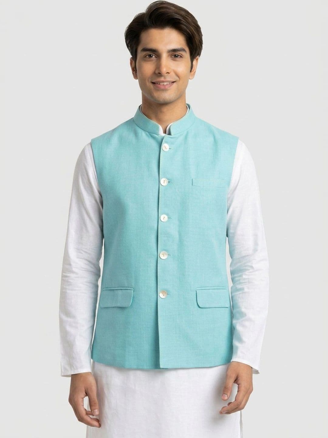 Sanman Ethnix by Raymond Men Open Front Jacket - view 1
