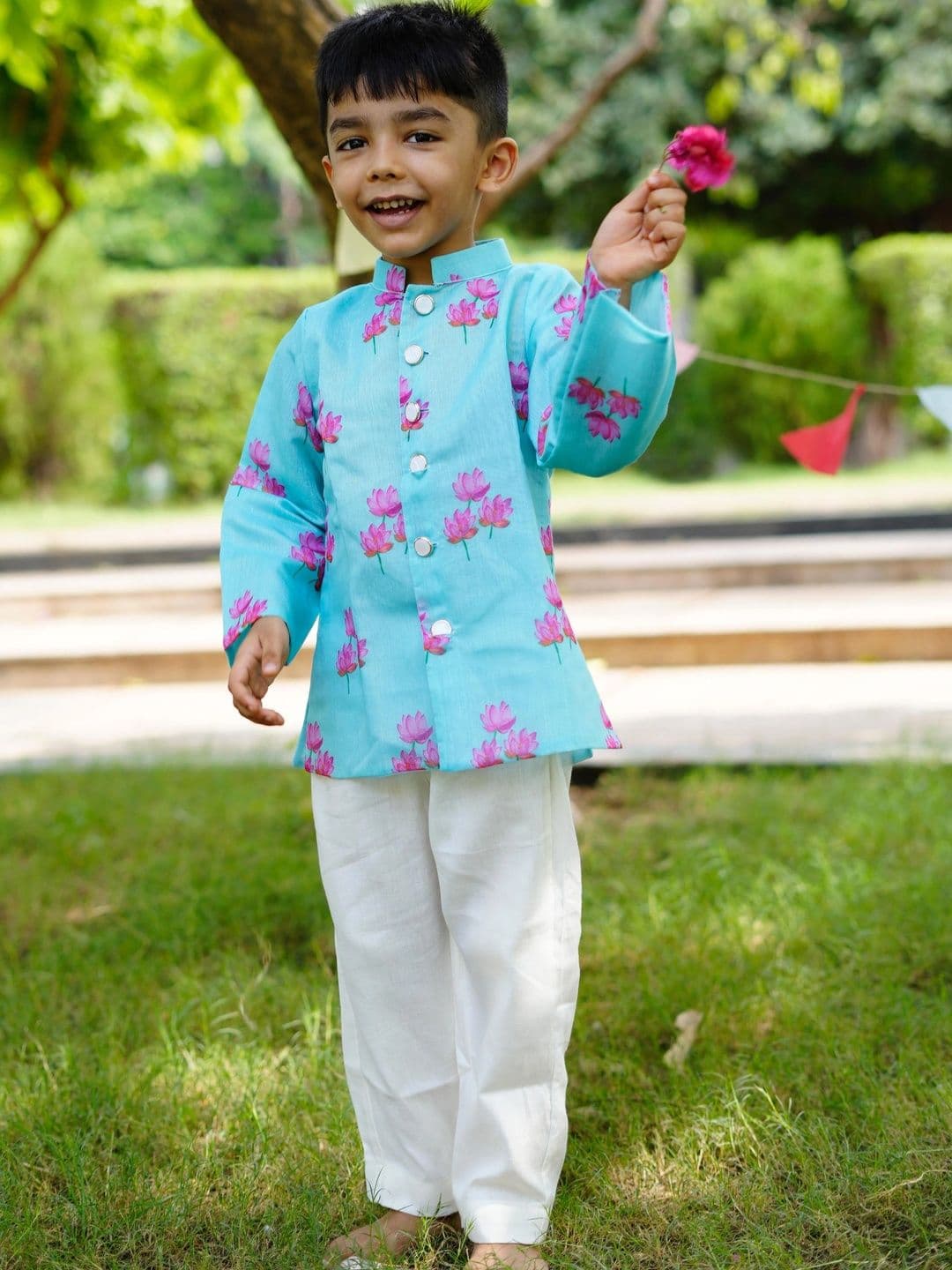 VEENISHII Printed Woven Nehru Jackets - view 1