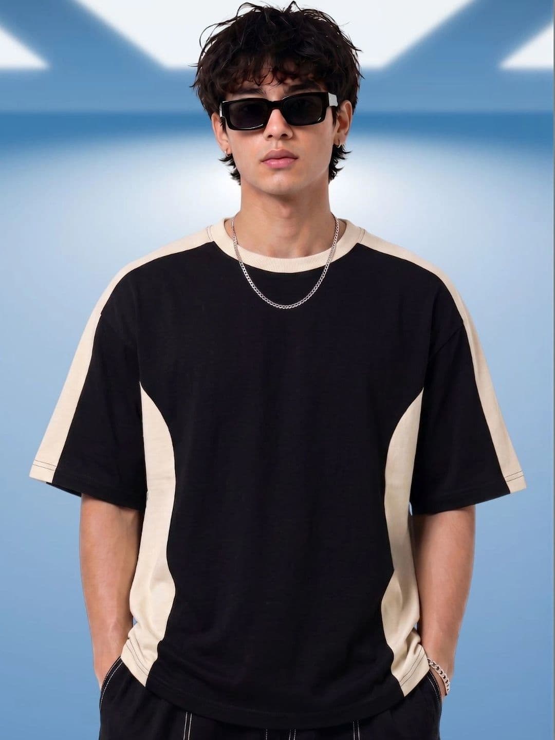 MEG FASHION Men Colourblocked T-shirt - view 1