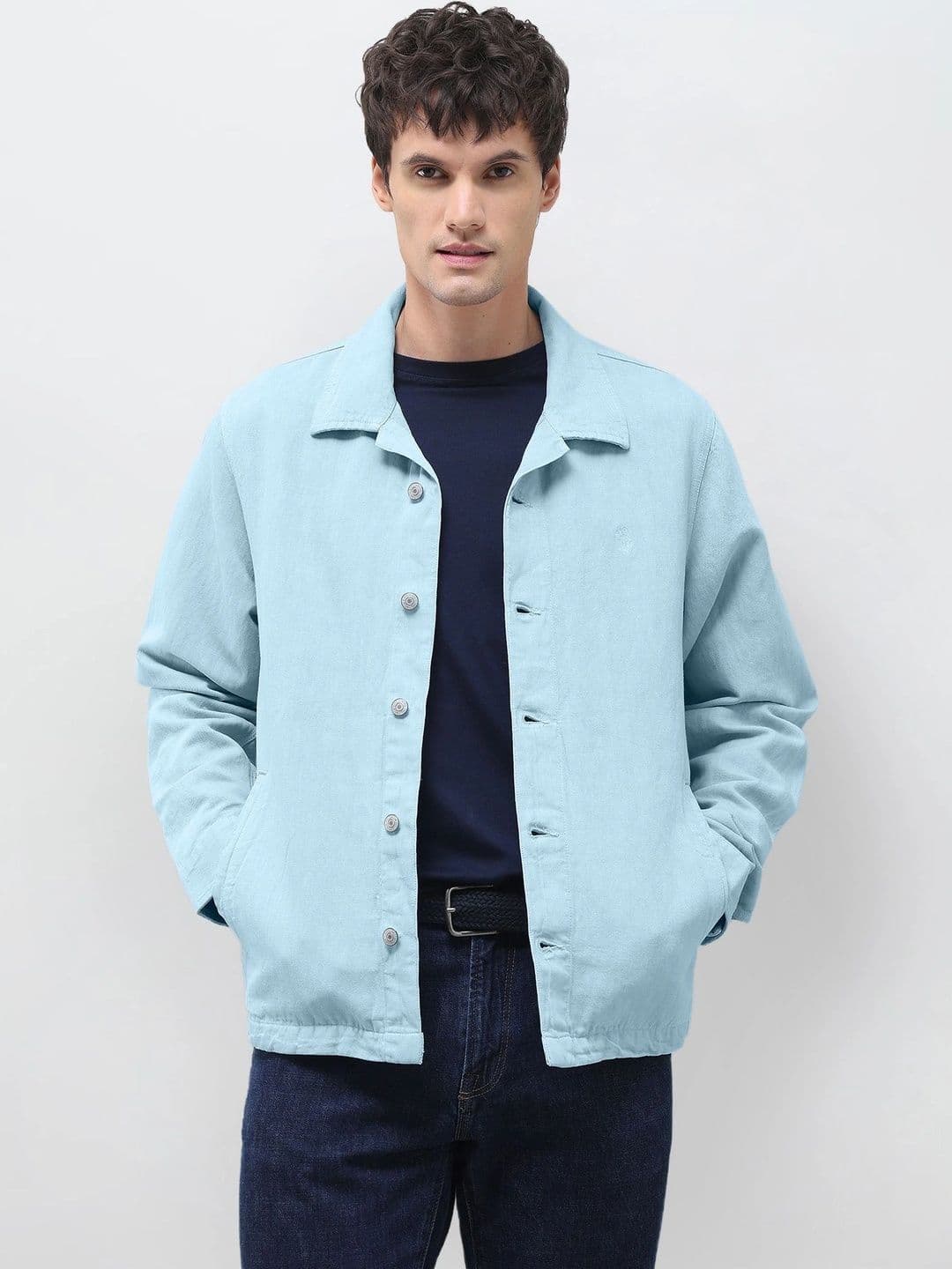 U.S. Polo Assn. Denim Co. Men Lightweight Open Front Jacket - view 1