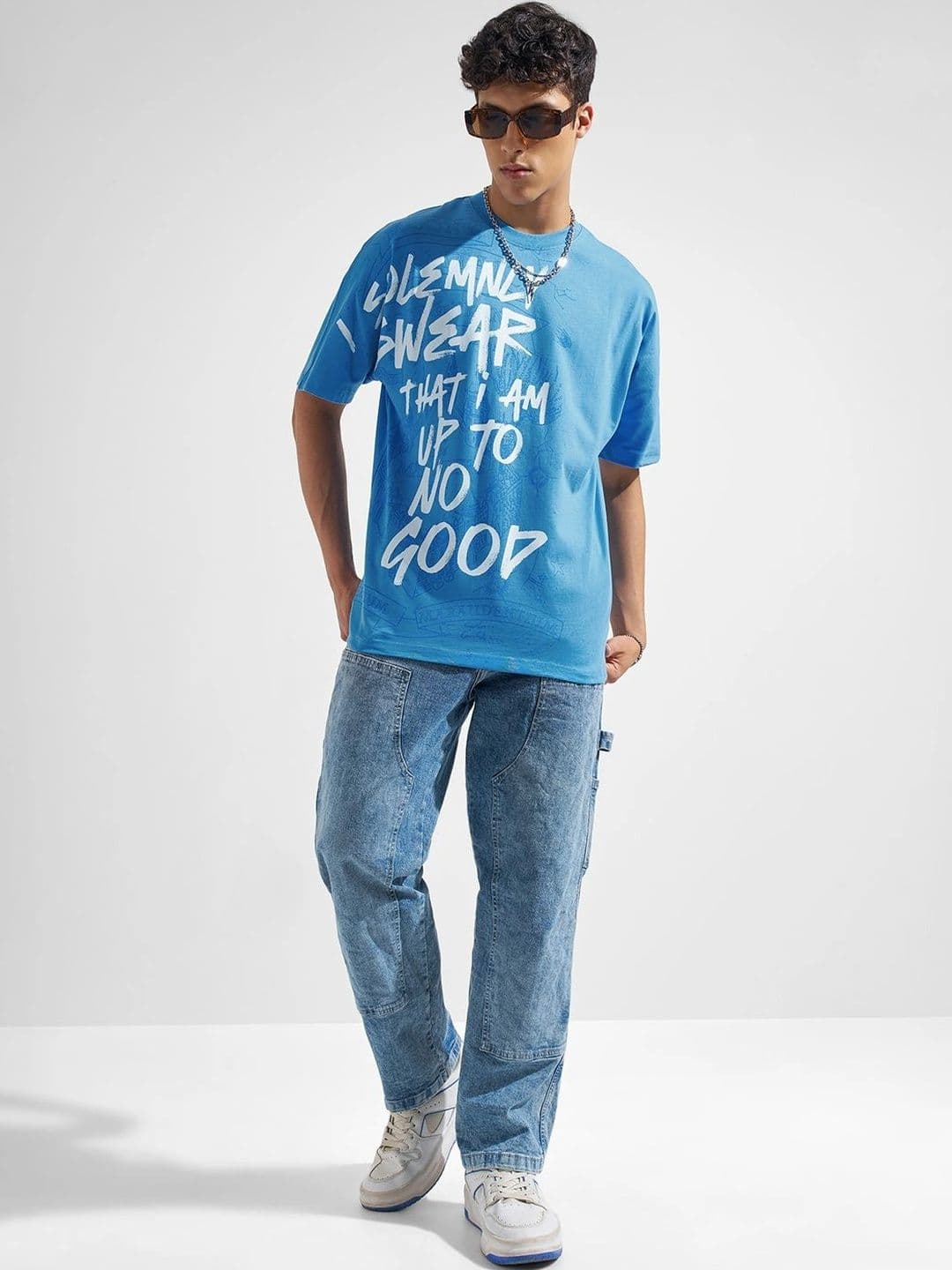 HIGHLANDER Typography Printed Cotton T-shirt - view 1