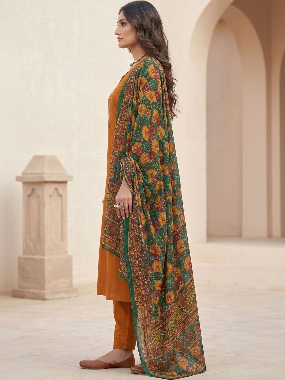 ShEmpire Embroidered Unstitched Dress Material - view 1
