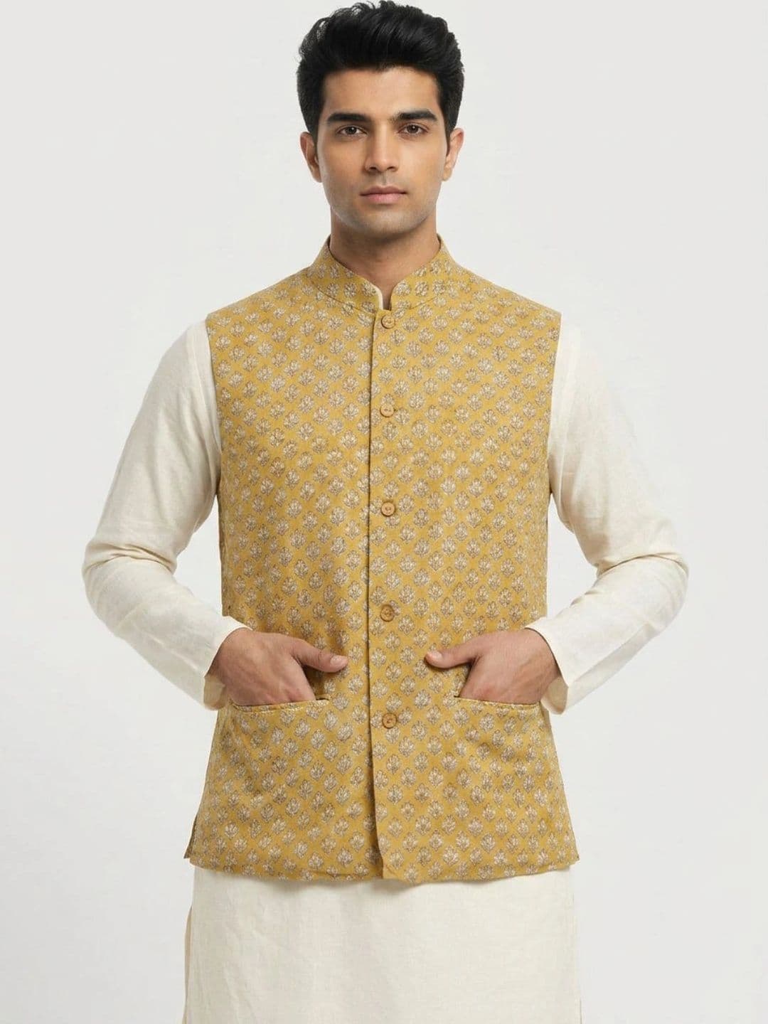 Sanman Ethnix by Raymond Men Open Front Jacket - view 1