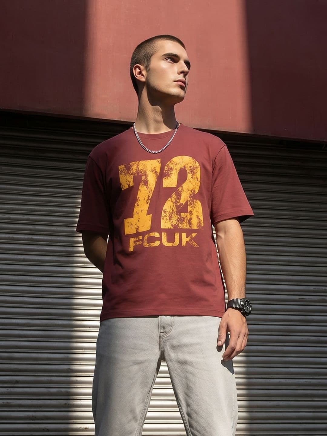 FCUK Relaxed Fit Printed T-shirt - view 1