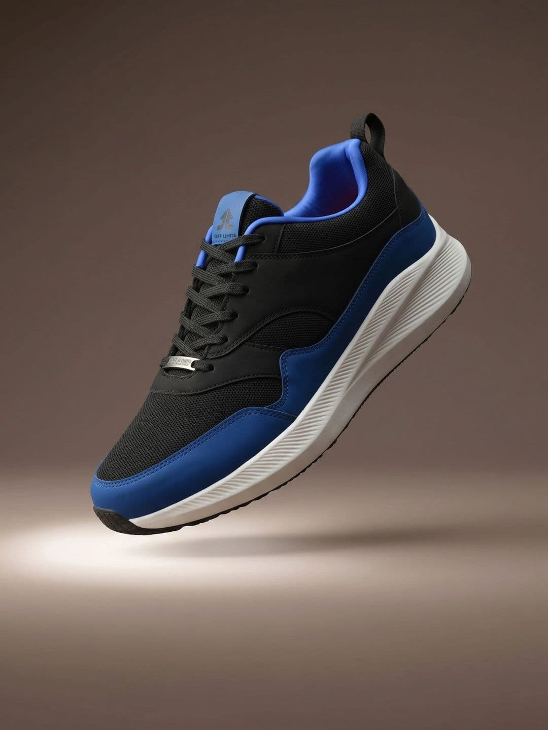 OFF LIMITS Men Blue Textured Canvas Running Sports Shoes - view 1