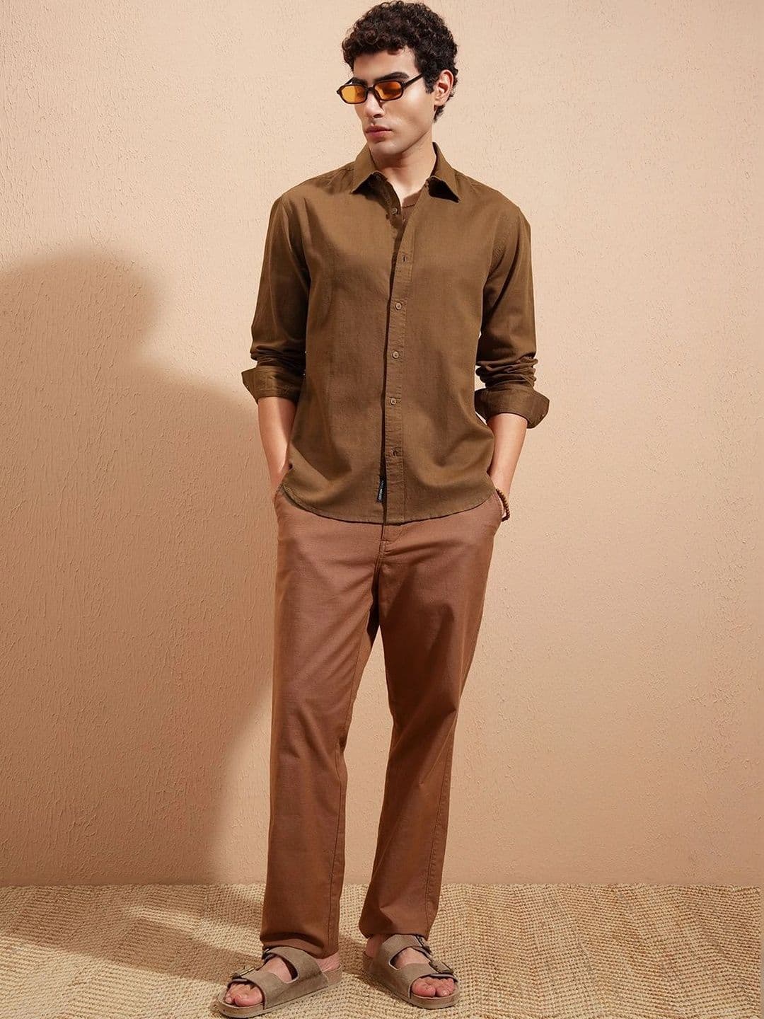 HIGHLANDER Long Sleeves Spread Collar Relaxed Fit Casual Shirt - view 1