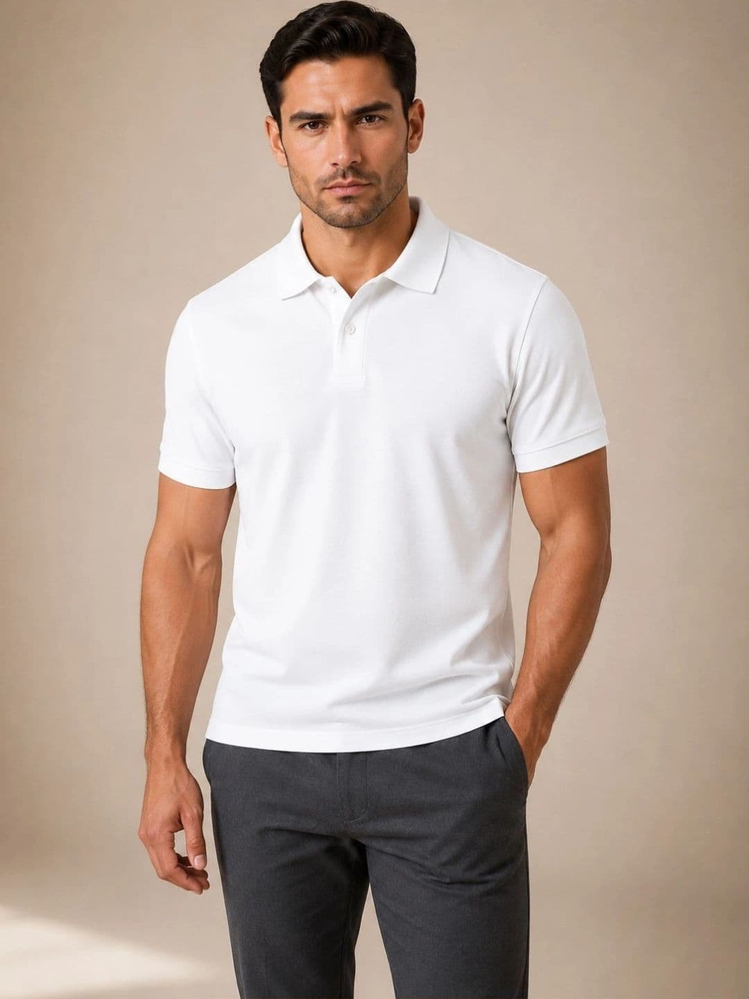 Pure Lab+ Polo Collar Short Sleeves Regular Fit T-shirt - view 1