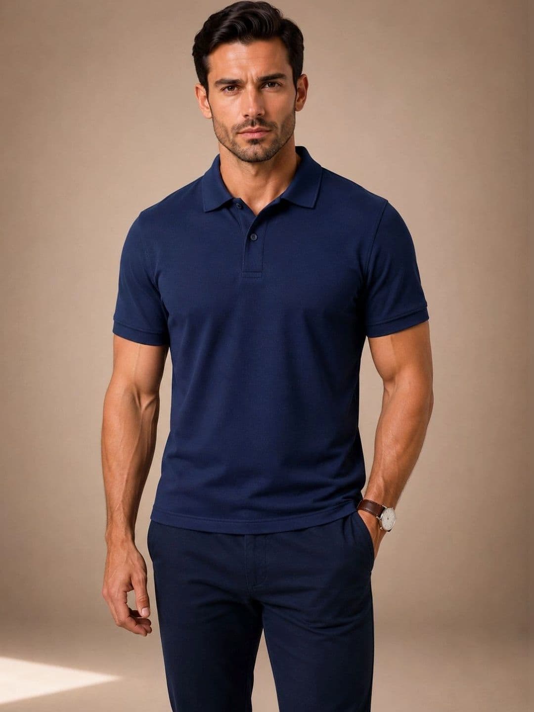 Pure Lab+ Men Polo Collar T-shirt - view 1