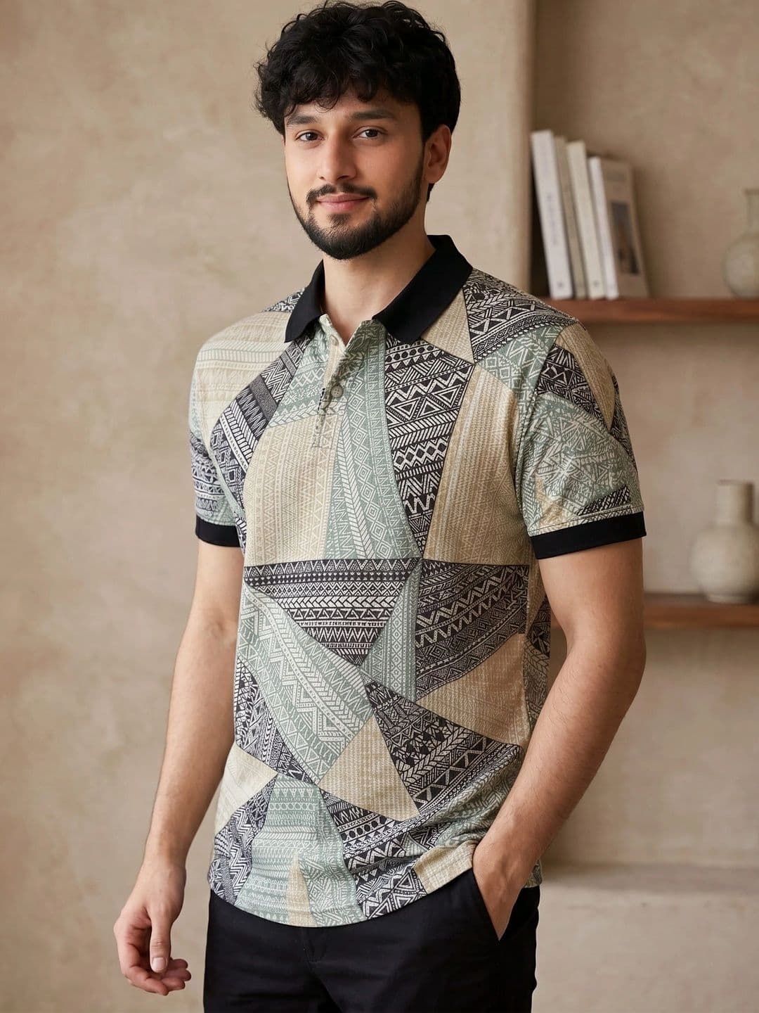 Tshirts Buddy Men Printed Polo Collar T-shirt - view 1
