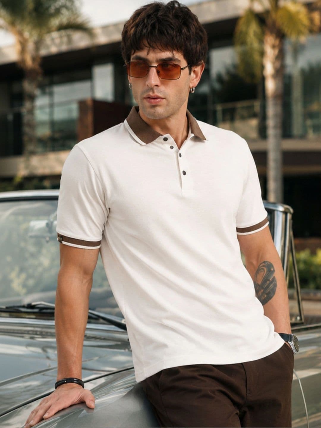 Maniac Men Polo Collar T-shirt - view 1