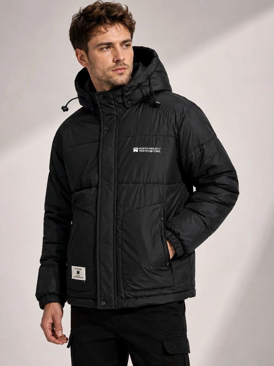 FARYRA Men Brand Logo Lightweight Puffer Jacket - view 1