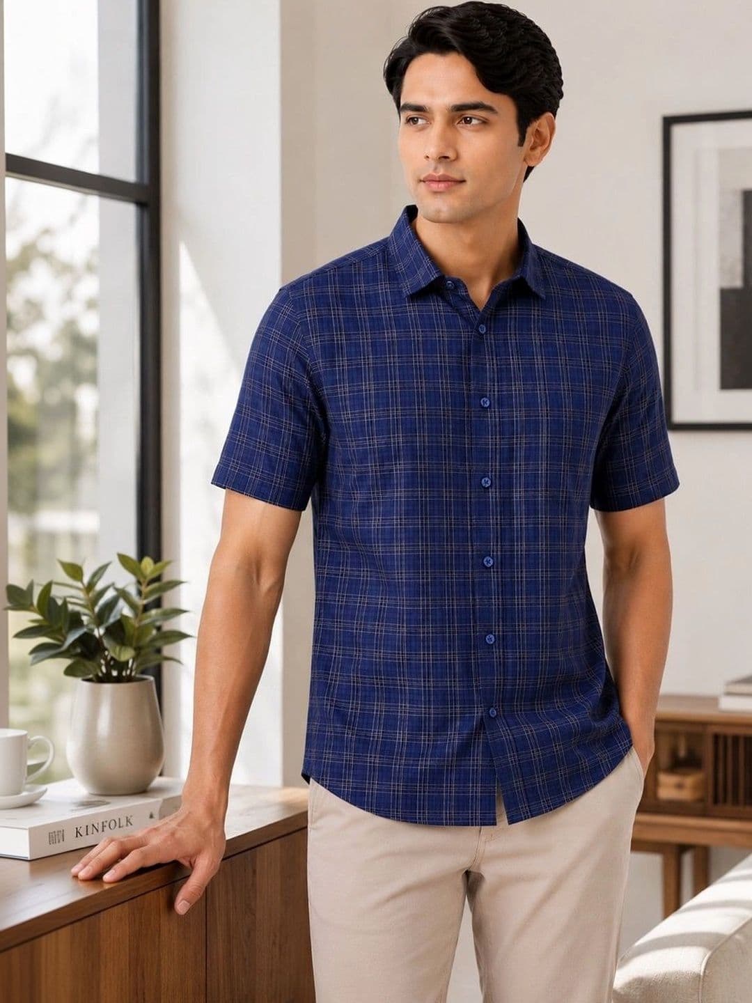 MARK & ALBERT Men Checked Casual Shirt - view 1