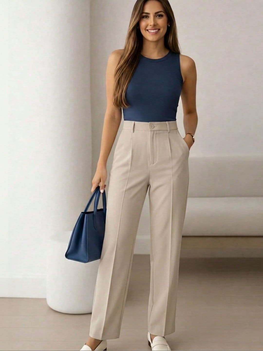 KATECLO Women High-Rise Trousers - view 1