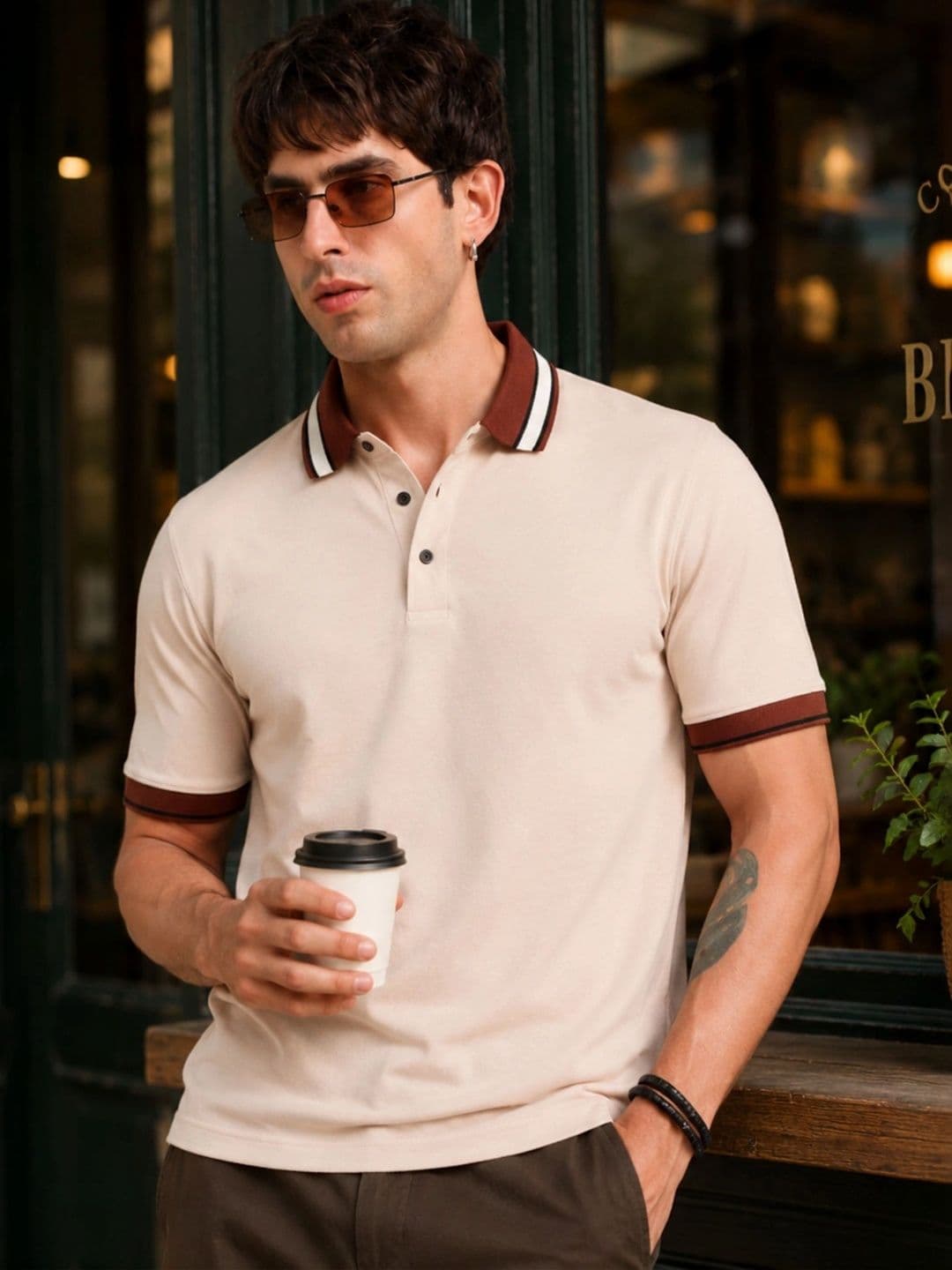 Maniac Men Polo Collar T-shirt - view 1