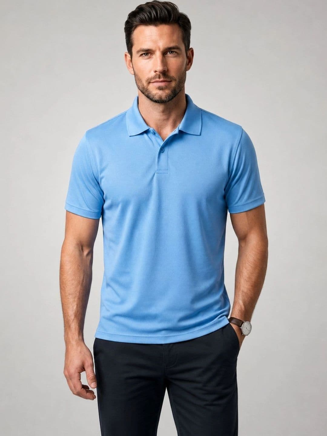 Pure Lab+ Men Polo Collar T-shirt - view 1