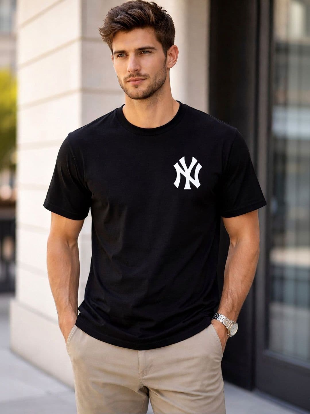 FARICON Men Brand Logo Printed T-shirt - view 1