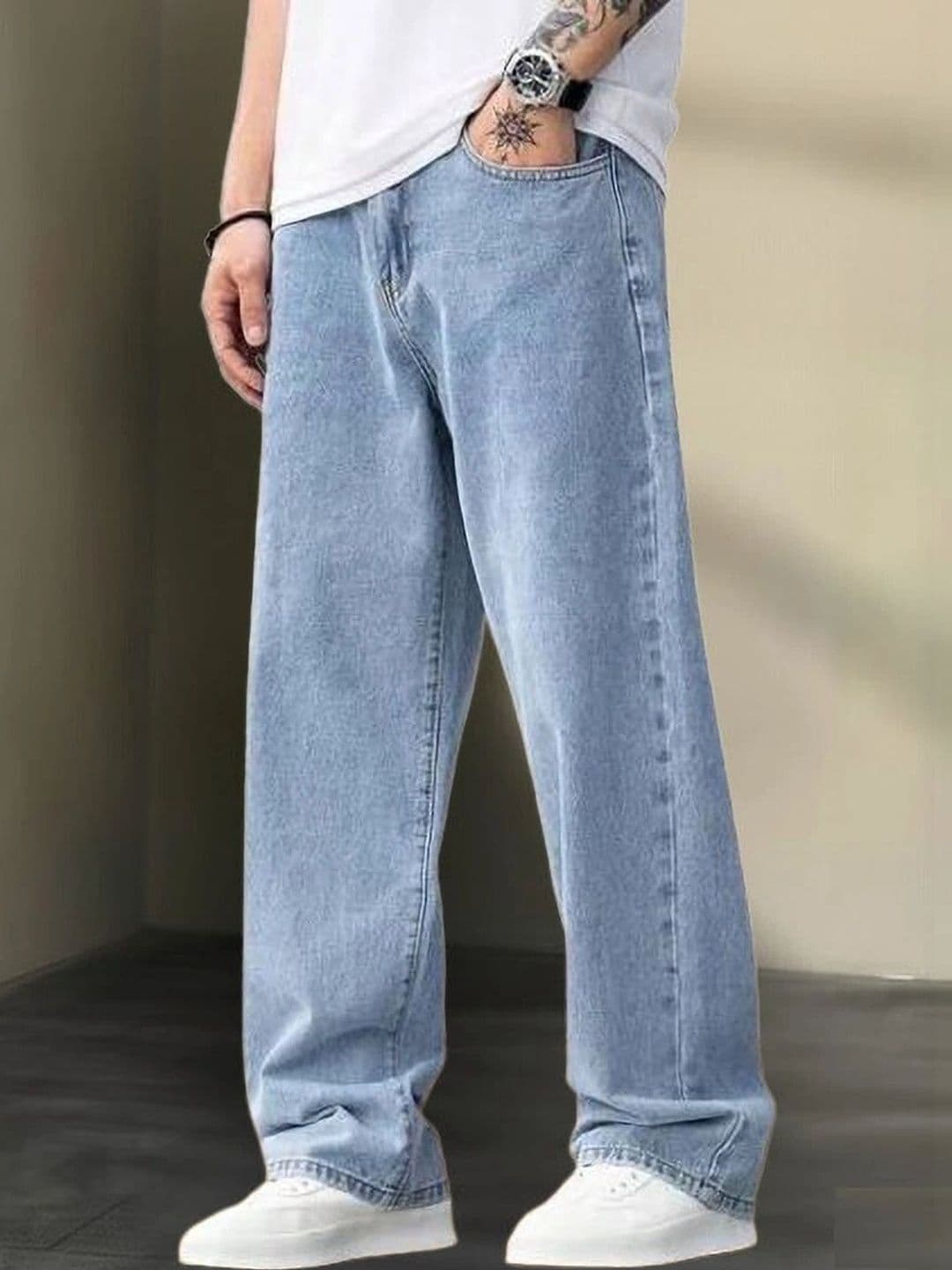 VORNIX DENIM Men Relaxed Fit Mid-Rise Stretchable Jeans - view 1