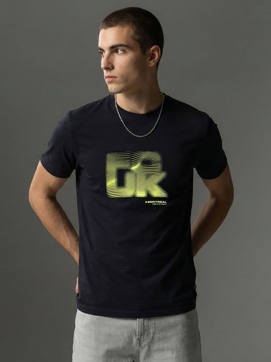 FCUK Printed Pure Cotton T-shirt - view 1