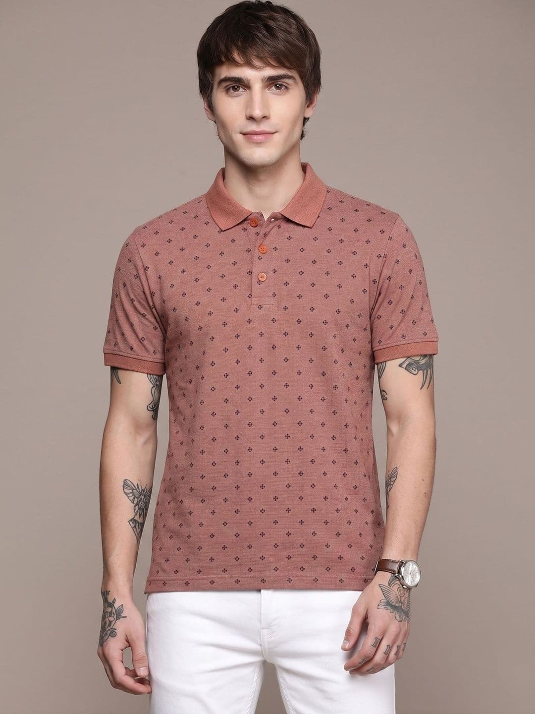 SANDPIPER Men Printed Polo Collar T-shirt - view 1